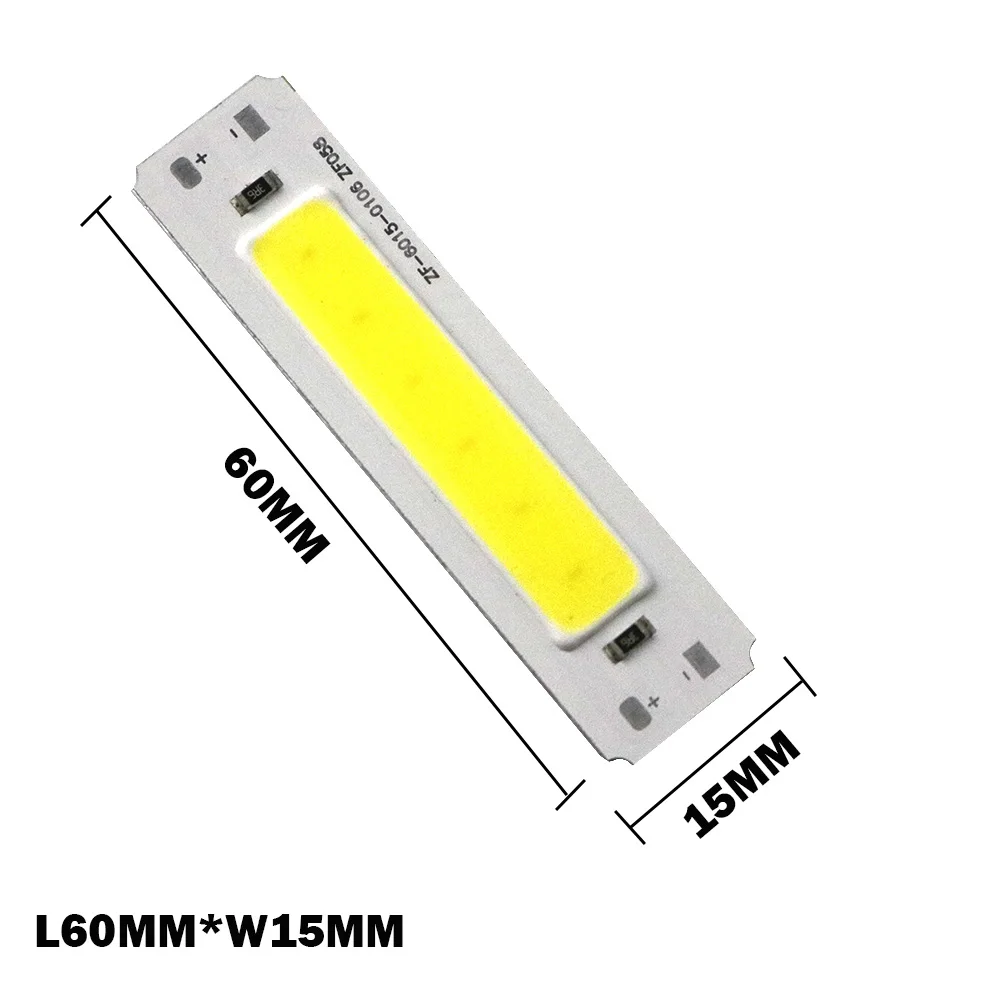 60*15mm LED 5V chip cob 2W COB LED Strip Light Source Bar Lamp DIY USB table lamp LED 5V Panel 5vLight LED strip light wholesale