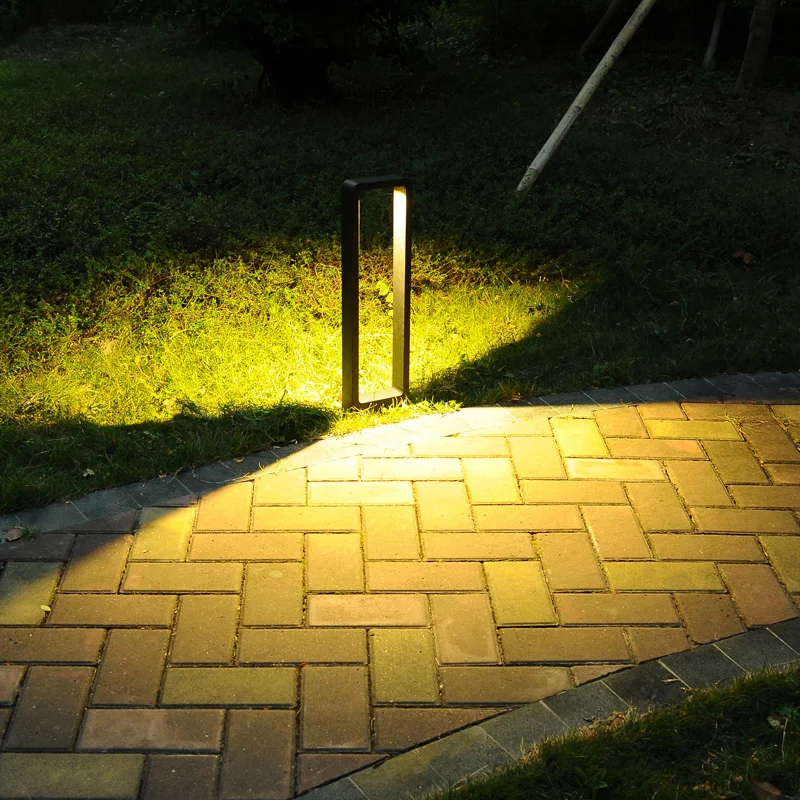 Lámpara de césped para jardín, luces LED para exteriores, hogar, impermeable, para valla, Villa