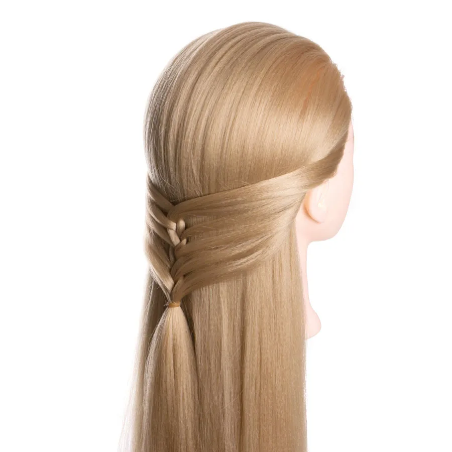 Feminino sintético manequim cabeça bonecas, Cabeleireiro Styling formação cabeça, Cabeleireiros para cabeleireiros, 80 cm