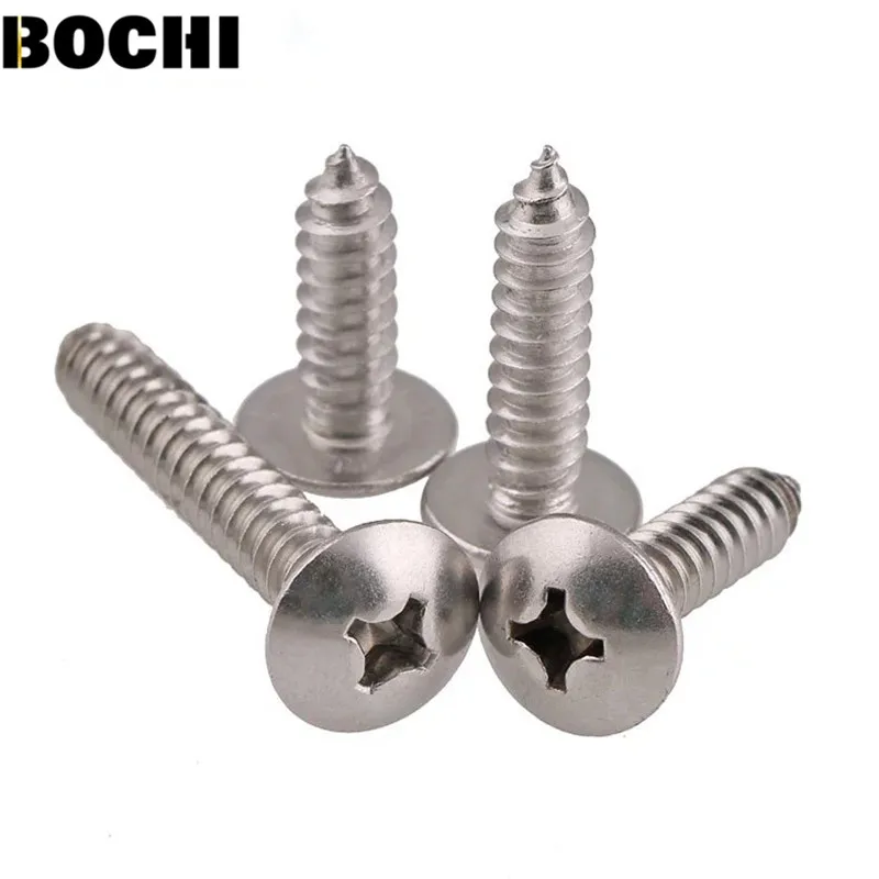 10 PZ 316 in acciaio inox M5 M6 In Acciaio Inox A2 Phillips Truss Testa (croce Incasso Testa a Fungo) Viti Autofilettanti