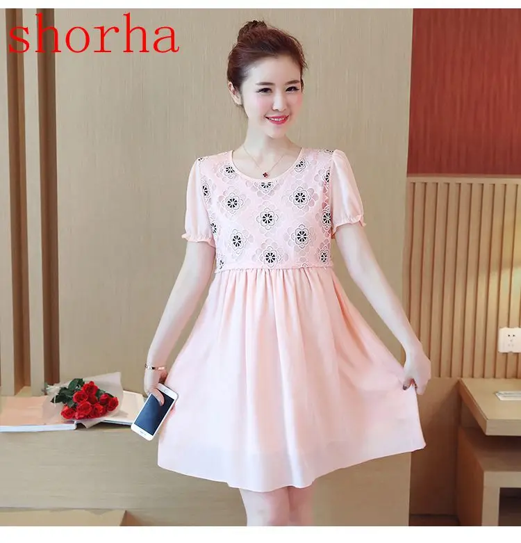 

SHORHA summer maternity clothes nursing clothing nursing dress Breastfeeding Dress for Pregnant Women maternity dresses