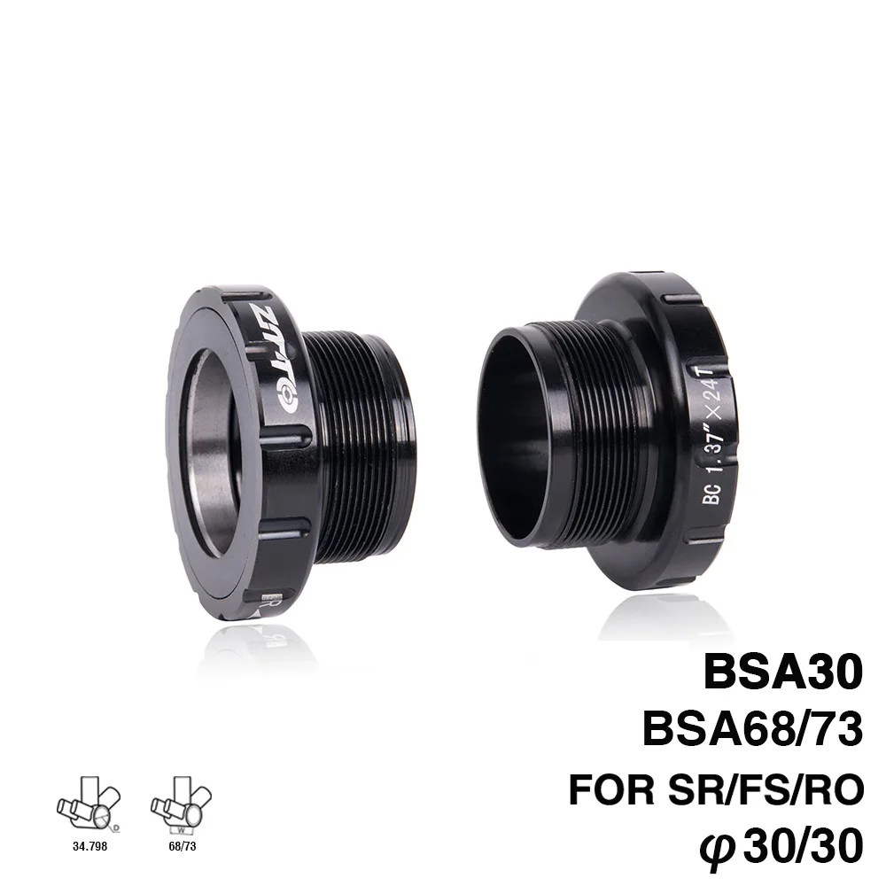 

MTB Road Bike Bottom Brackets BSA30 BB68 BSA 68 73 External Bearing for BB Rotor Raceface SLK BB386 30mm Crankset