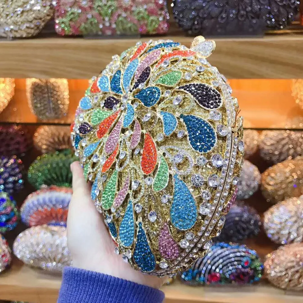 

XIYUAN красочные роскошные дневные клатчи с кристаллами ручной работы, вечерняя сумка со стразами, вечерняя сумка, кошелек-кошелек, клатч, черная сумка