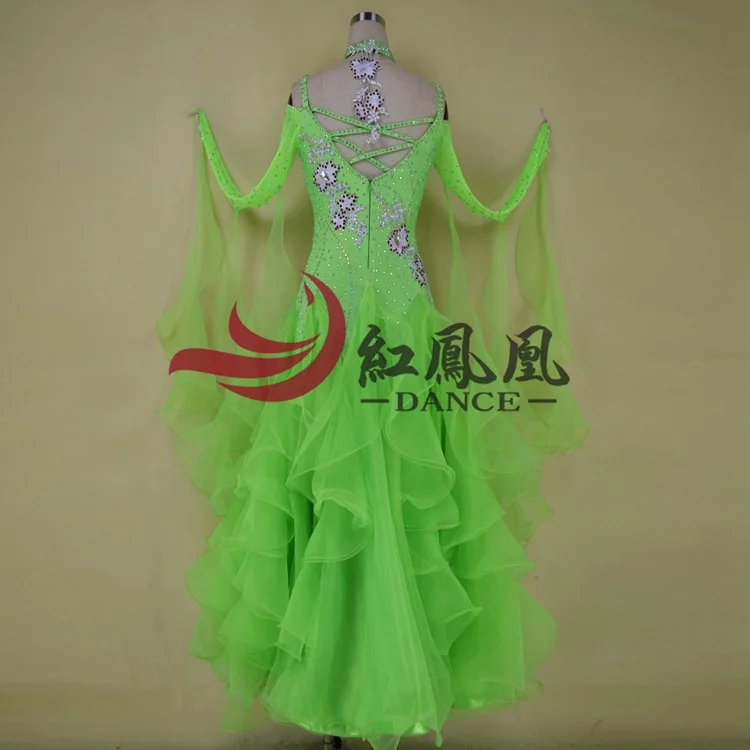 High-end International Standard Ballroom Smooth Dance Competition Dress, /Ballroom Standard Tango Waltz Dance Dress