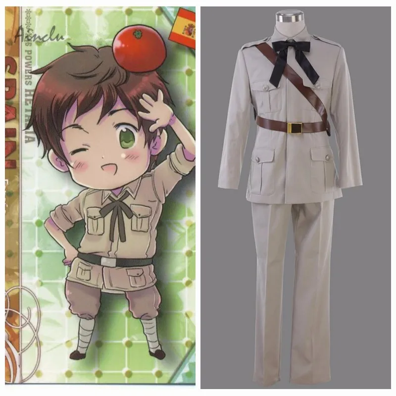 Ainclu Customize for adults and kids  Free Shipping Hetalia Axis Powers Hetalia Anime Spain Halloween Cosplay Costume