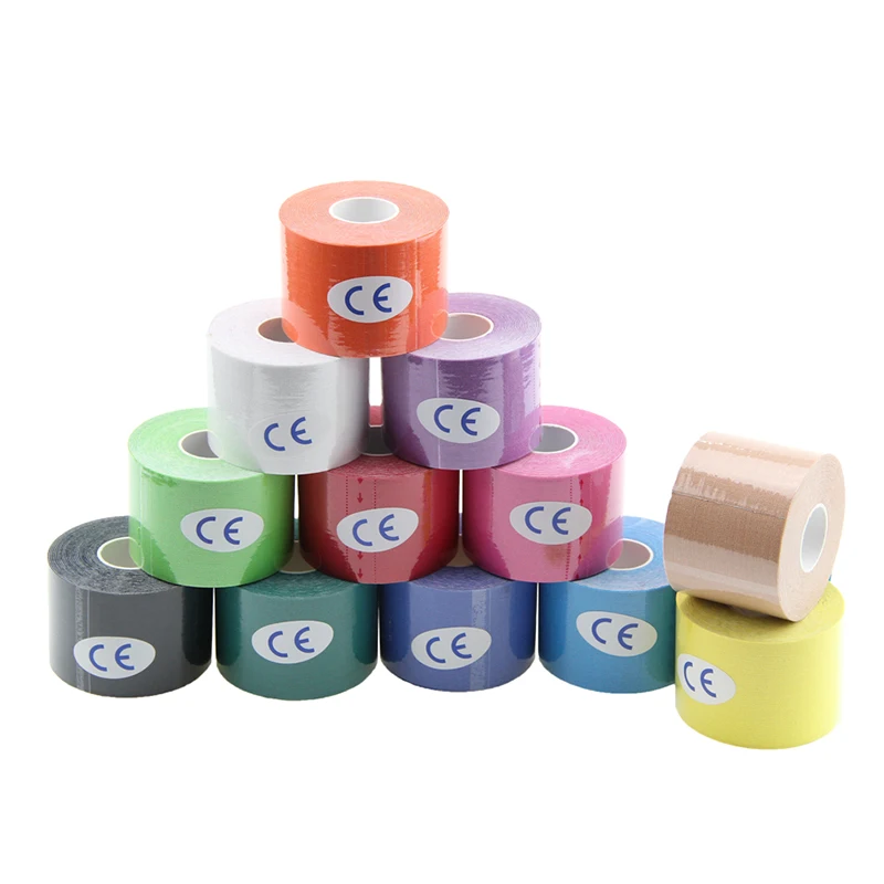 

Kinesiology Tape Elastic Adhesive Sports Bandage Waterproof Muscle Pain Relief Cotton Breathable Athletic Strapping Gym 5cm*5m