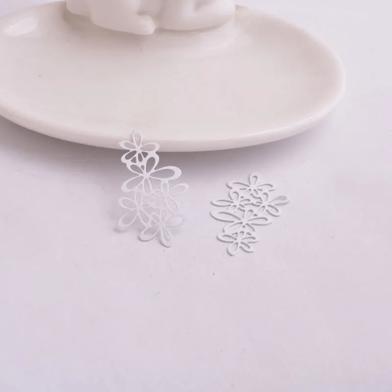 50 Stück AB2343 35mm*16mm Filigrane Anhänger Metall-Blumen Hohlanhänger Verbindungsstücke – Detail 4