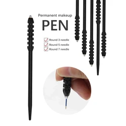Wholesale stainless steel permanent makeup manual tattoo microblading pen Manual  Acrylic Tattoo Pen for round tattoo needle