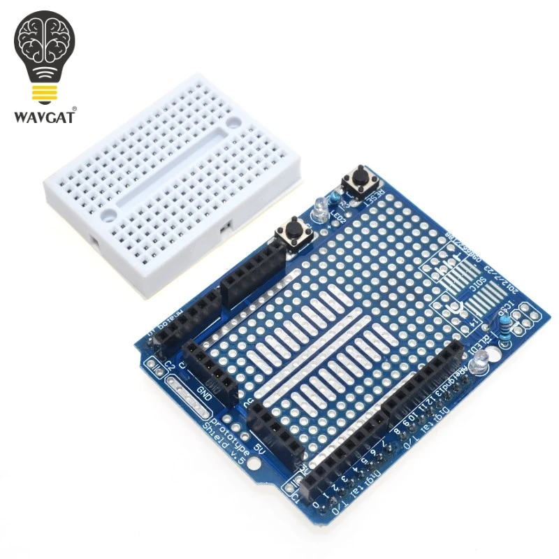 UNO Proto Shield prototype expansion board with SYB-170 mini bread board based For ARDUINO UNO ProtoShield