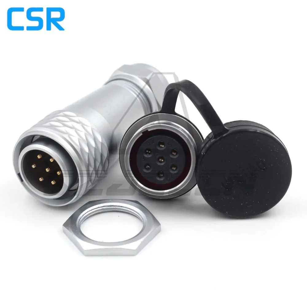 

WEIPU SF20 7pin Waterproof Circular Connector IP67, Led Power Wire Connectors 7pin Plug Socket