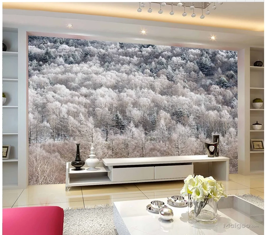 

customized wallpaper for walls Pine and cypress woods TV backdrop photo mural wallpaper Home Decoration