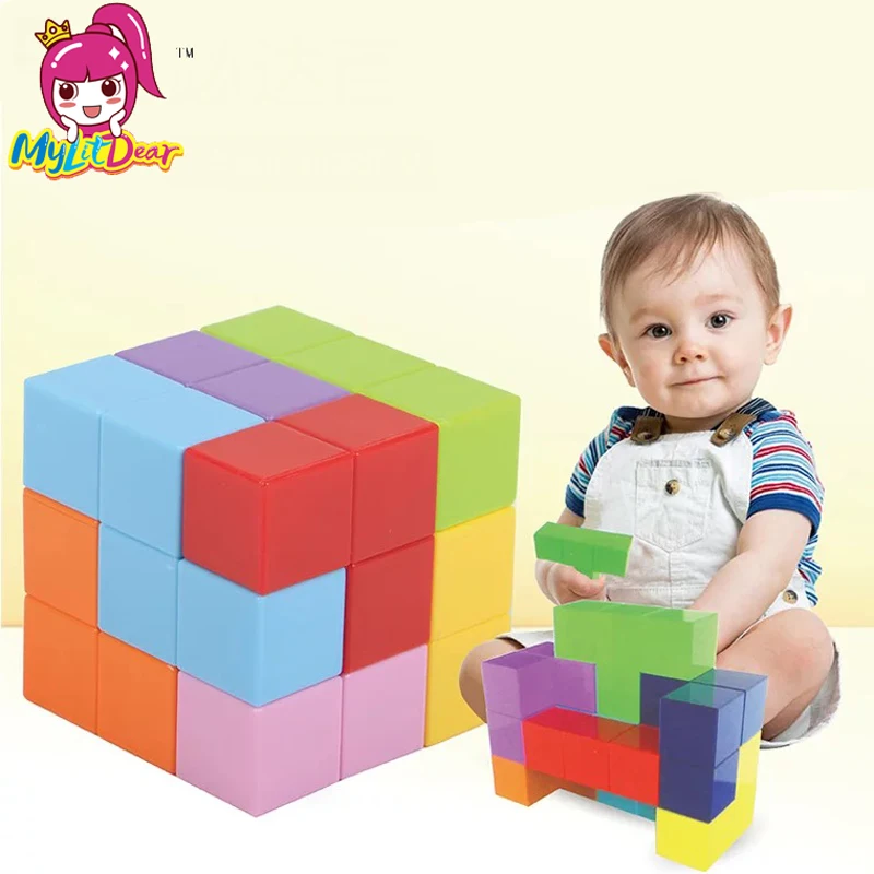 Mini Magnets Cube Magic Building Blocks Construction toys for Children Educational Magnetic Sticks Set Relief Stress Puzzle Toys