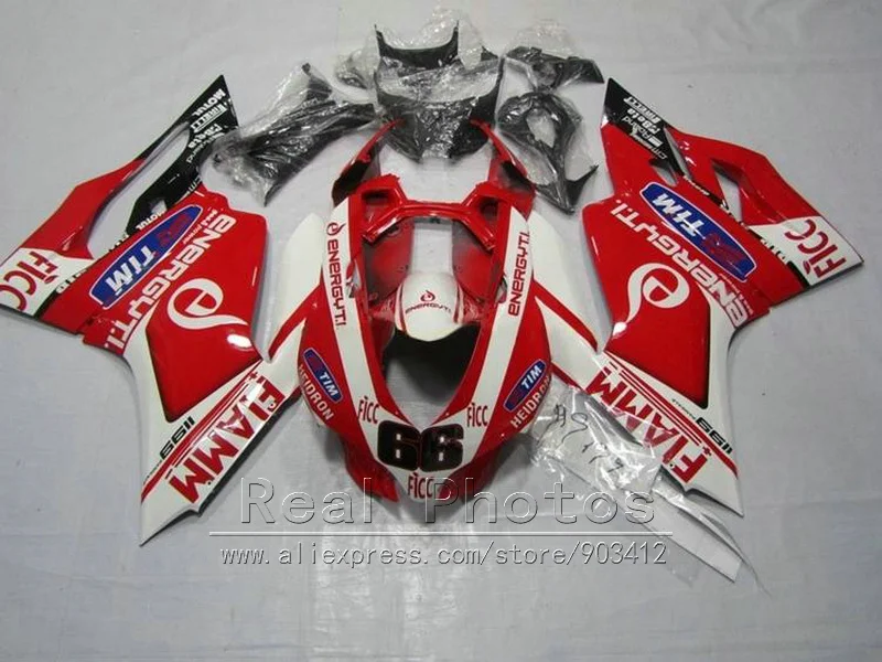 Injection brand new bodywork fairing kit for Ducati 1199 12 13 red white black motorcycle fairings set 1199 2012 2013 HR63