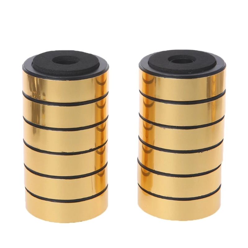 12 قطعة رف الكتب مكبرات الصوت امتصاص الصدمات التخميد للصوت مكبرات صوت ستيريو مكبر للصوت قدم وسادة سبائك الألومنيوم الإطار تقف أقدام