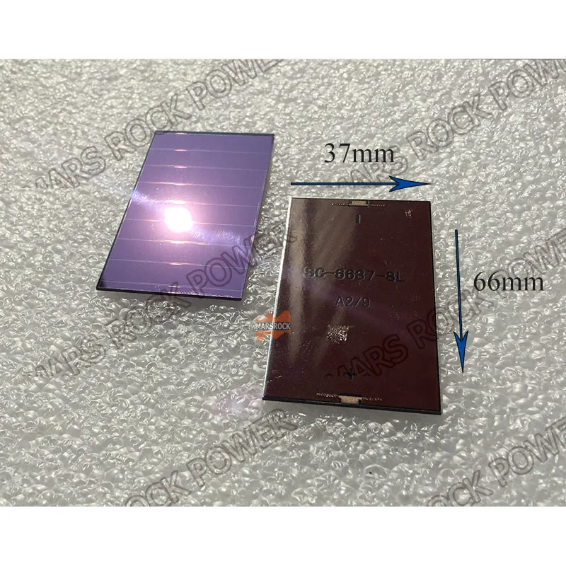 66x37mm 3V 25uA dim light Thin Film Amorphous Silicon Solar Cell ITO glass for indoor Product,calculator,toys,0-3.2V battery