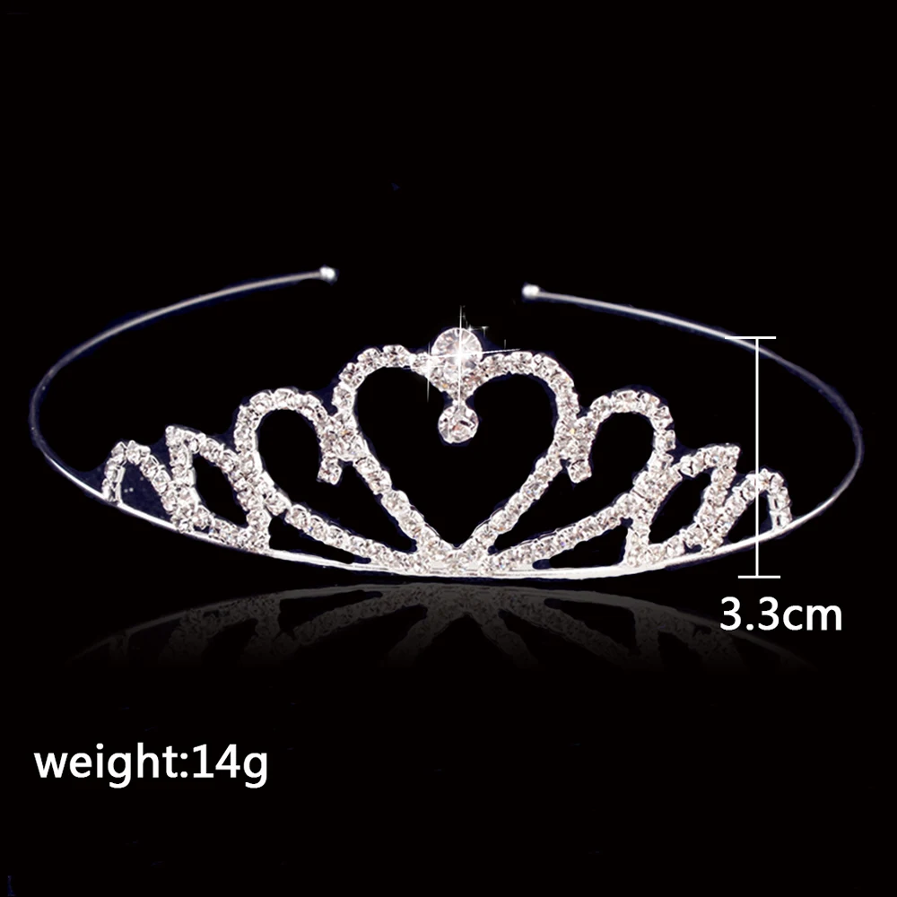 AINAMEISI 2019 New Cute Princess Crown Bridal Tiaras For Girls Hair Jewelry Rhinestone Headband Wedding Hair Accessories