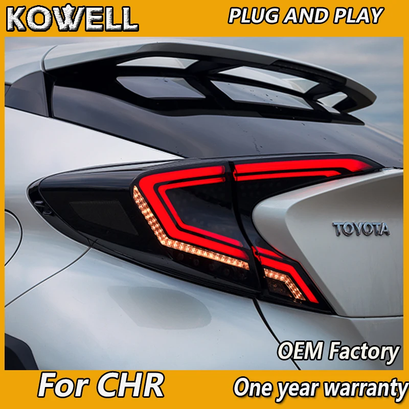 

Car styling Tail Lights For Toyota CH-R C-HR CHR 2017-2018 Taillights Fog Lamp Rear DRL+Brake+Park+Turn Signal