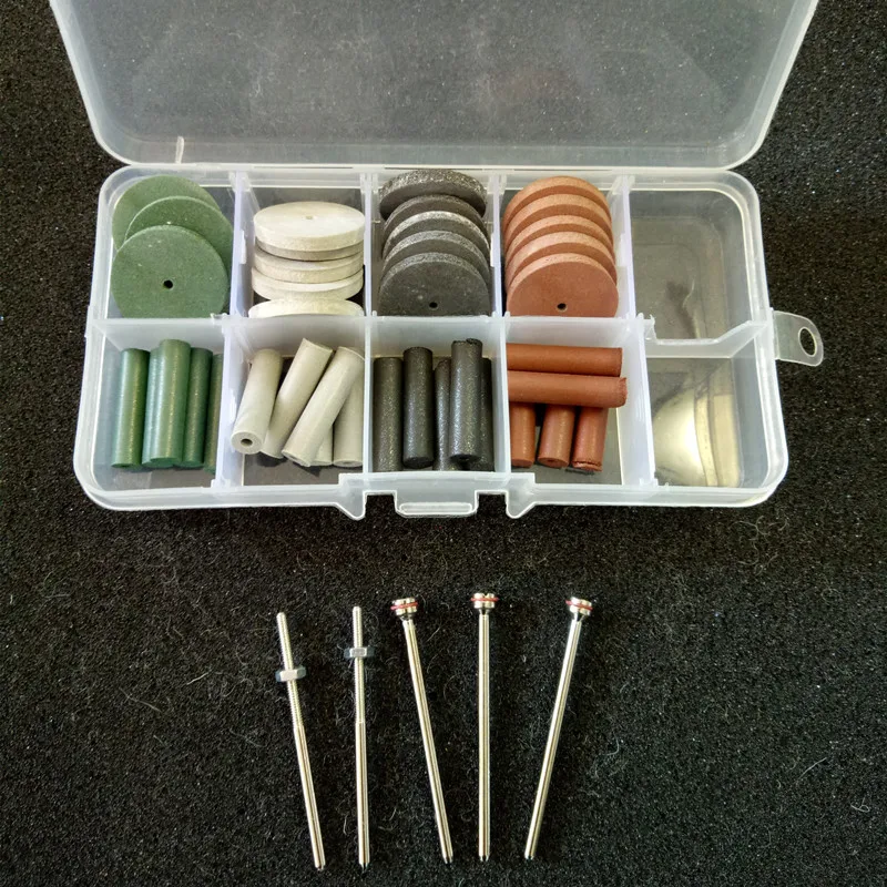 Dental Polimento De Borracha De Silicone, Moagem Rodas Burs, Grosso Fino, Ultra Fino, 5 Shank Mandril, 2.35mm, Alta Qualidade, Novo, 1 Conjunto