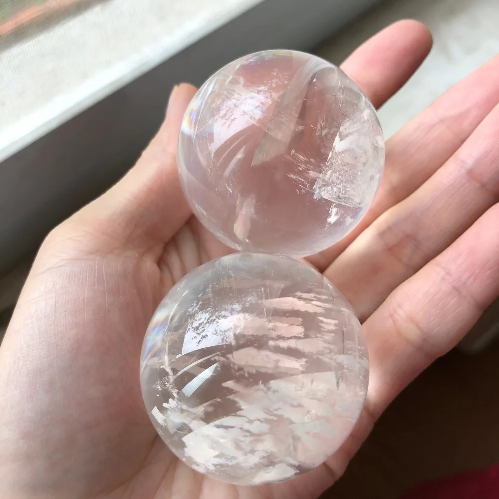 1 pieces Natural big size calcite  crystal sphere Iceland spar ball Quartz Crystal Rock Energy sphere  Mineral  Specimen