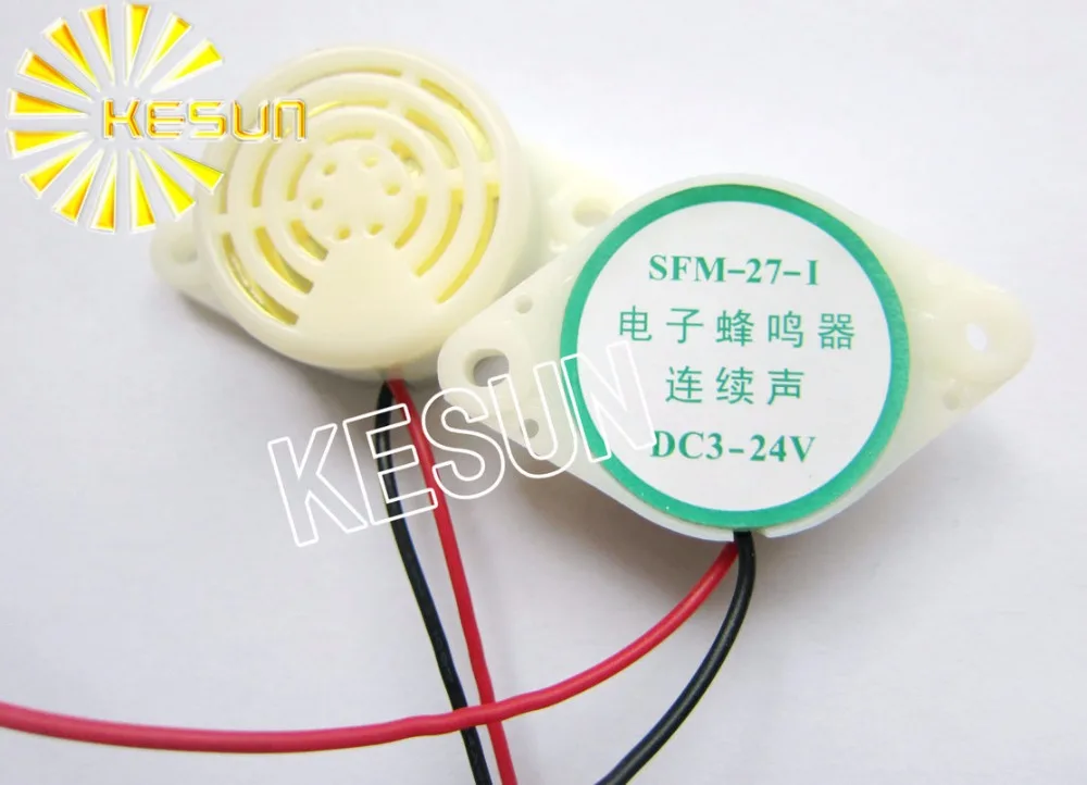 DC 3-24V 12V Active Piezo Buzzer 30mm * 15mm Continous Tone ROHS SFM-27-I YXYD-3015I x100PCS