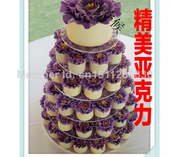 Hot shopping Fruit basket frame Fashion 6 tier acrylic candy cake shelf dried fruit snacks acrylic cupcake stand decoration