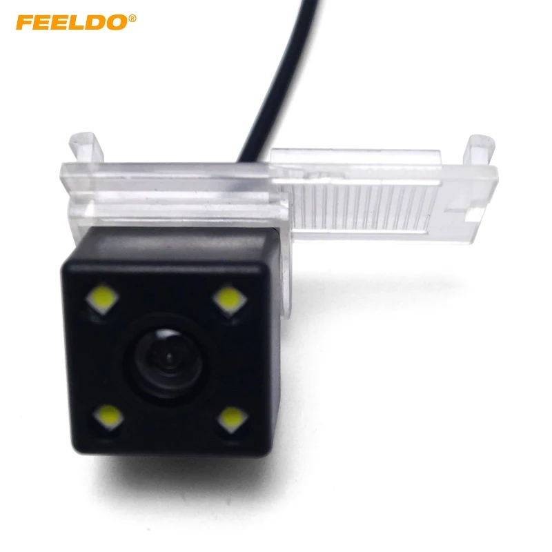 

FEELDO 1Set Car Rear View Reverse Backup Camera With LED For Peugeot 301/308/408/508/C5/3008//307(Hatchback)/307CC (13~15)