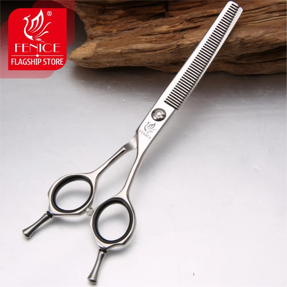 Fenice 6.5inch Professional Dog Grooming Scissors Curved Thinner Scissor Dogs Groomer Tools Shears JP440C