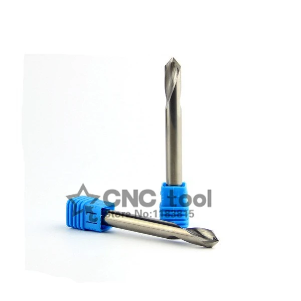 4.0*100 mm*90degrees 2pcs/set Solid carbide Extended pilot drill Cemented carbide cutting tools Free shipping