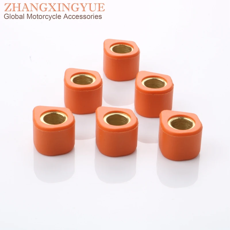 6pc Performance Variator Roller Weights 6.5gram 15x12mm for Yamaha Aerox Axis 50 Beluga Breeze BWS Bump Naked R 50cc 2T