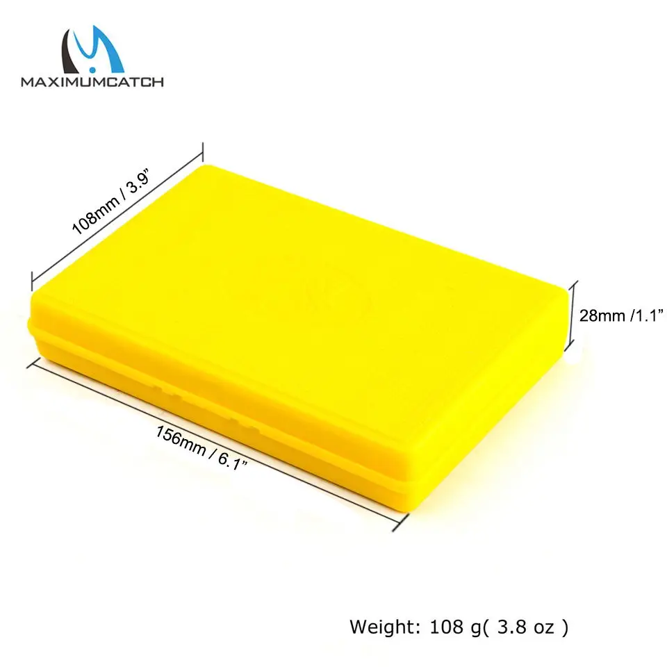Maximumcatch 7 Colors For Choose 156*108*28mm Slim Pocket Plastic Wateproof Fly Fishing Box Jig Fishing Box view 4