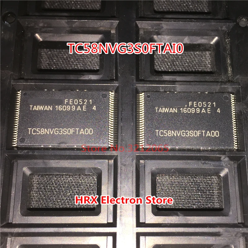 100% New Original TC58NVG3S0FTAI0 TSOP48 8G Nand Flash TC58NVG3S0FTAIO (2-10piece)