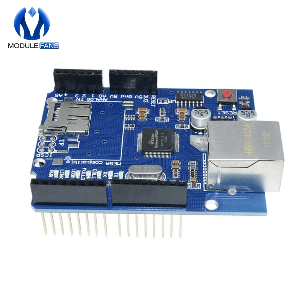 Shield Ethernet Shield Wiznet W5100 R3  Mega 2560 1280 328  R3 W5100 Development Board FOR Arduino Micro SD Card one