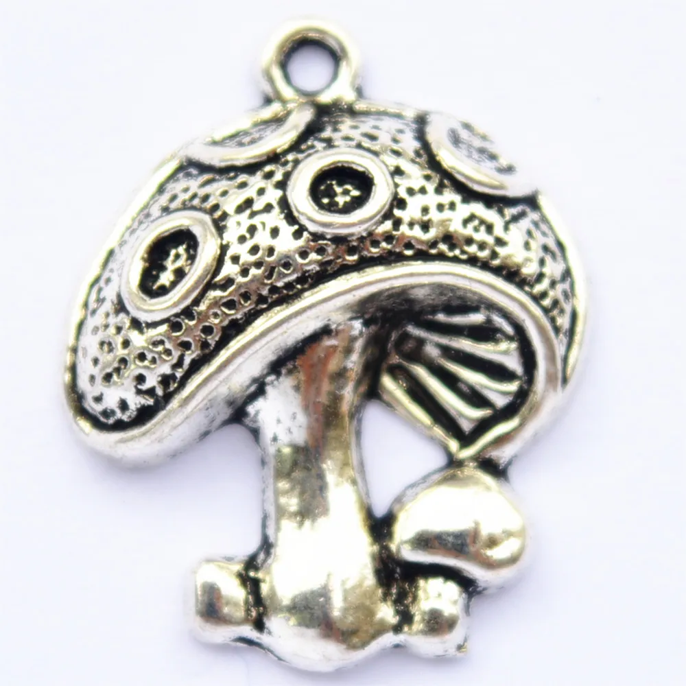 

Antique silver color zinc alloy mushrooms charm, diy vintage jewelry accessories wholesales