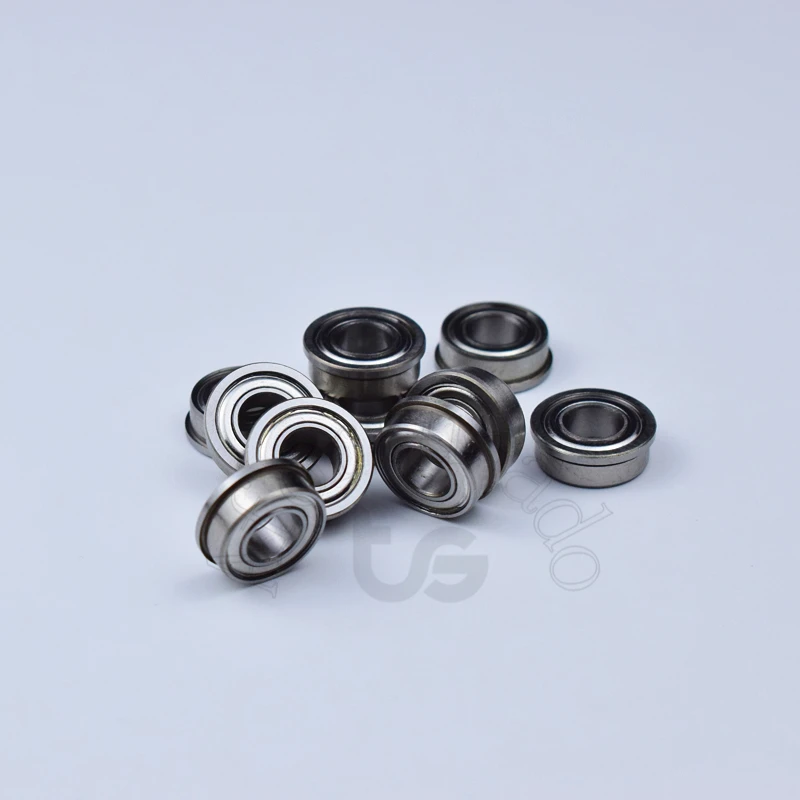 Flange Bearing 10pcs FR188ZZ 6.35*12.7*13.894*(mm) free shipping chrome steel Metal Sealed High speed Mechanical equipment parts