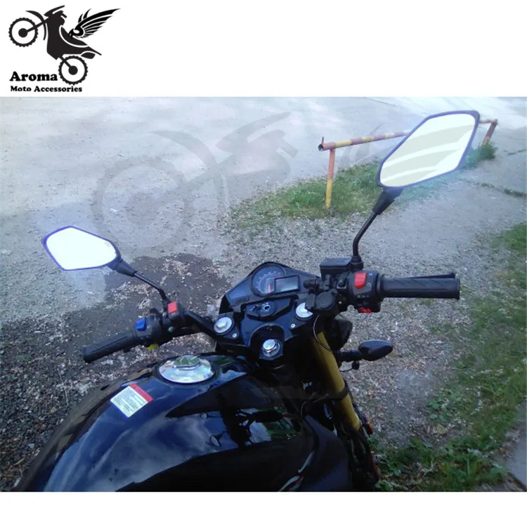 black carbon fibre color universal motocross ATV Off-road dirt pit bike motorbike side mirror moto rearview motorcycle mirror