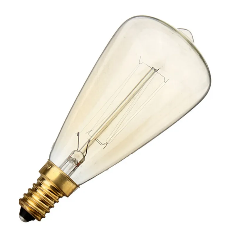 Bombilla Edison E14 ST48, 40 vatios, regulable, incandescente, Vintage, 40 W, blanco cálido, 220-240V