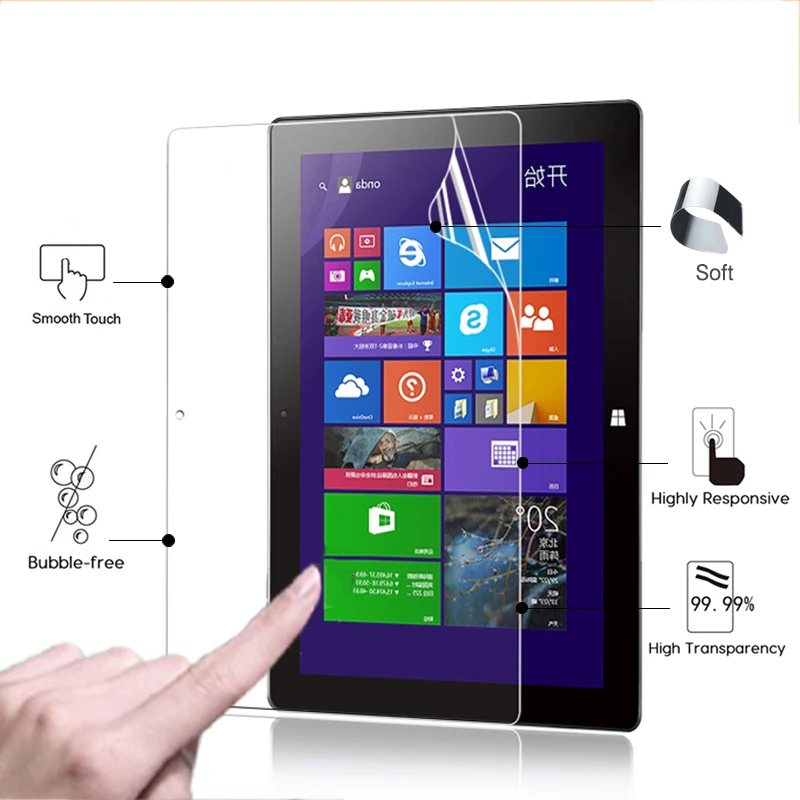 

High Clear Glossy screen protector film For Onda V102W 10.1" tablet front HD lcd screen protective films + tools in stock