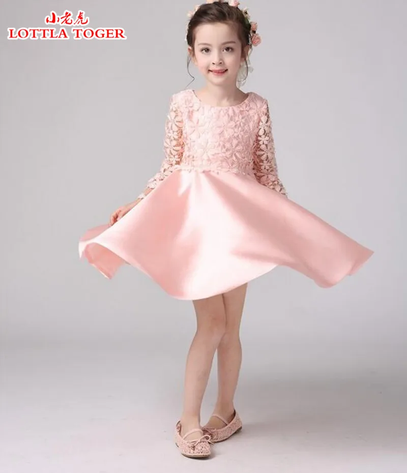 2017 Kids Wedding Dresses For Girls Vest Lace Birthday Party Princess Christmas Costume Children Toddler Elegant Vestido Infanty