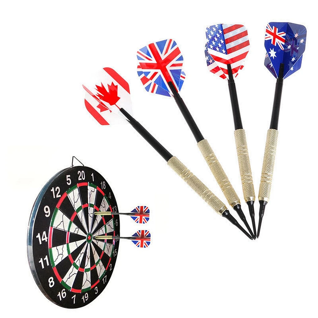 12 Pieces Professional 14 Grams Soft Tip Darts Set with Extra Plastic Tips for Electronic Dartboard Accessories