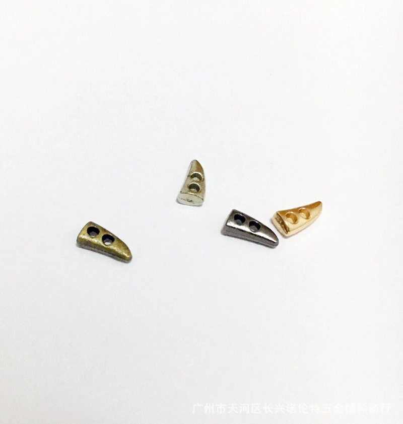 10PCS/lot 7MM Handmade Mini Horn Button for DIY Making bjd blyth Dolls clothes coat Accessories Ultra-small metal button