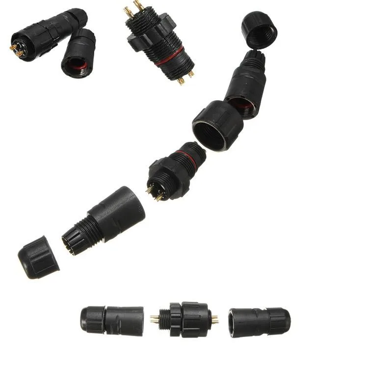 Adaptador de Panel resistente al agua para exteriores, conector impermeable IP68, M14, 2P, 3P, 4P, 5P, 6P, 7P, 8P, IP67