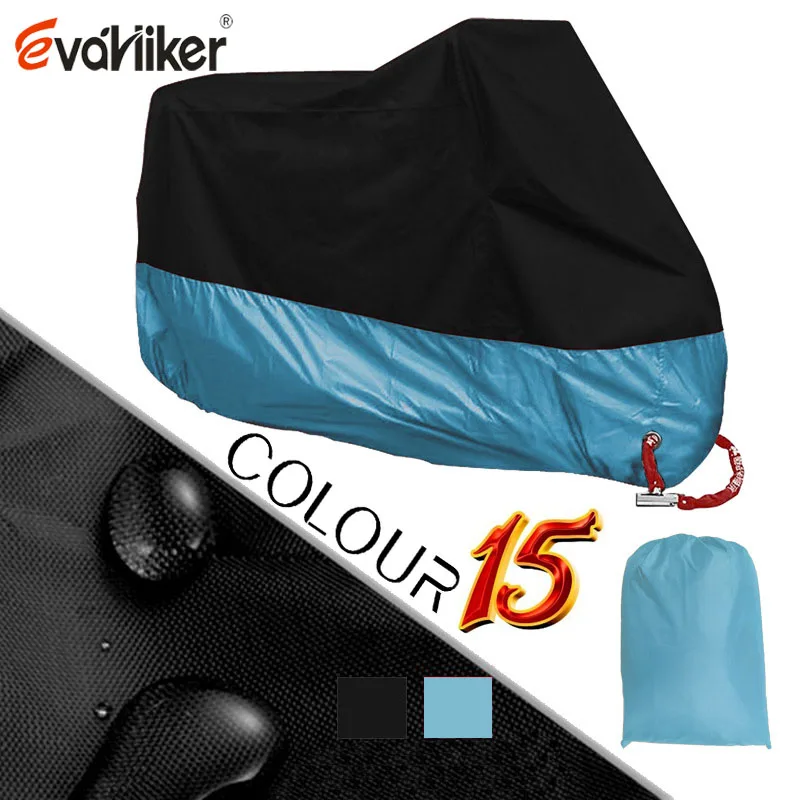 Motorcycle Covers Silver Motors Bike Dust Waterproof Outdoor Indoor 190T Rain UV Protector Cover Coat For Bicycle Scooter 190D