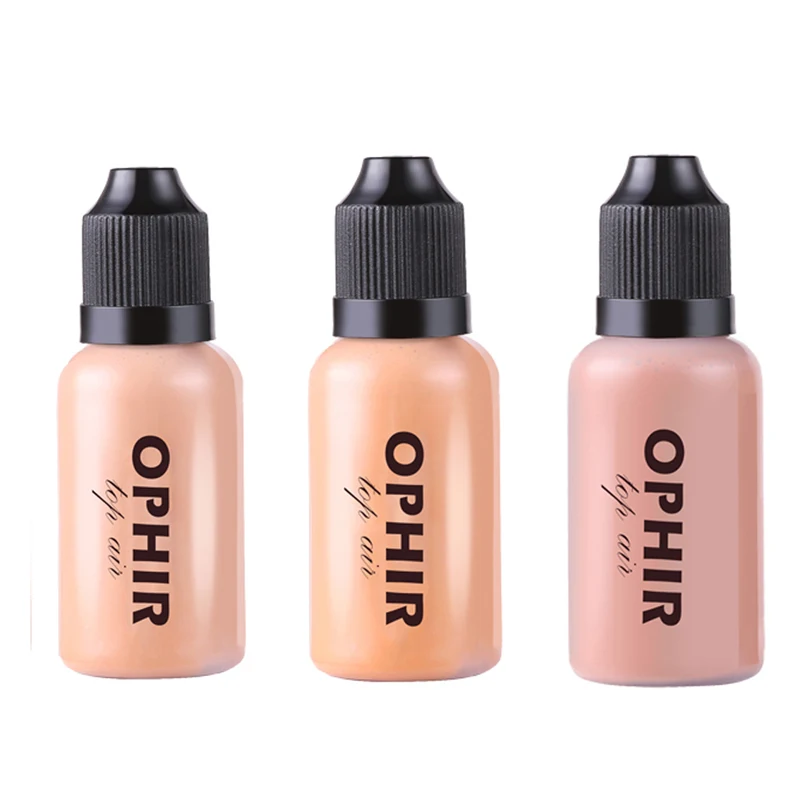 OPHIR Proแต่งหน้าตั้ง0.3มิลลิเมตรA Irbrushแต่งหน้าชุดระบบเครื่องอัดอากาศขนาดเล็กและคอนซีลเลอร์มูลนิธิอายแชโดว์บลัชออชุดและกระเป๋า