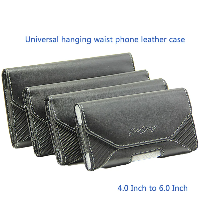 Hot Sale Fashion Double Layer Canvas Coin Key Card Holder Phone Cover Case Waist Bag for 4.0/4.7/5.0/5.5/6.0 inch Mobile Phone