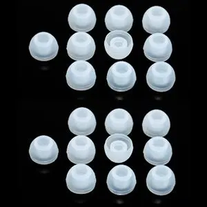 20 peças sobressalente de silicone macio 12mm, pontas para fones de ouvido bluetooth, almofadas de ouvido, capa de almofadas, acessórios de fone de ouvido