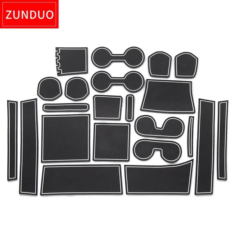 ZUNDUO for Mitsubishi DELICA D:5 d5 Japan in southeast Asi Rubber Anti-Slip Gate Slot Cup Pad Non-Slip Mats Door Mat Accessories