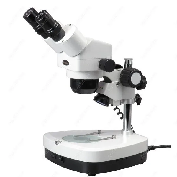 Stereo Binocular Microscope--AmScope Supplies 5X-80X Stereo Zoom Binocular Microscope + Dual Halogen