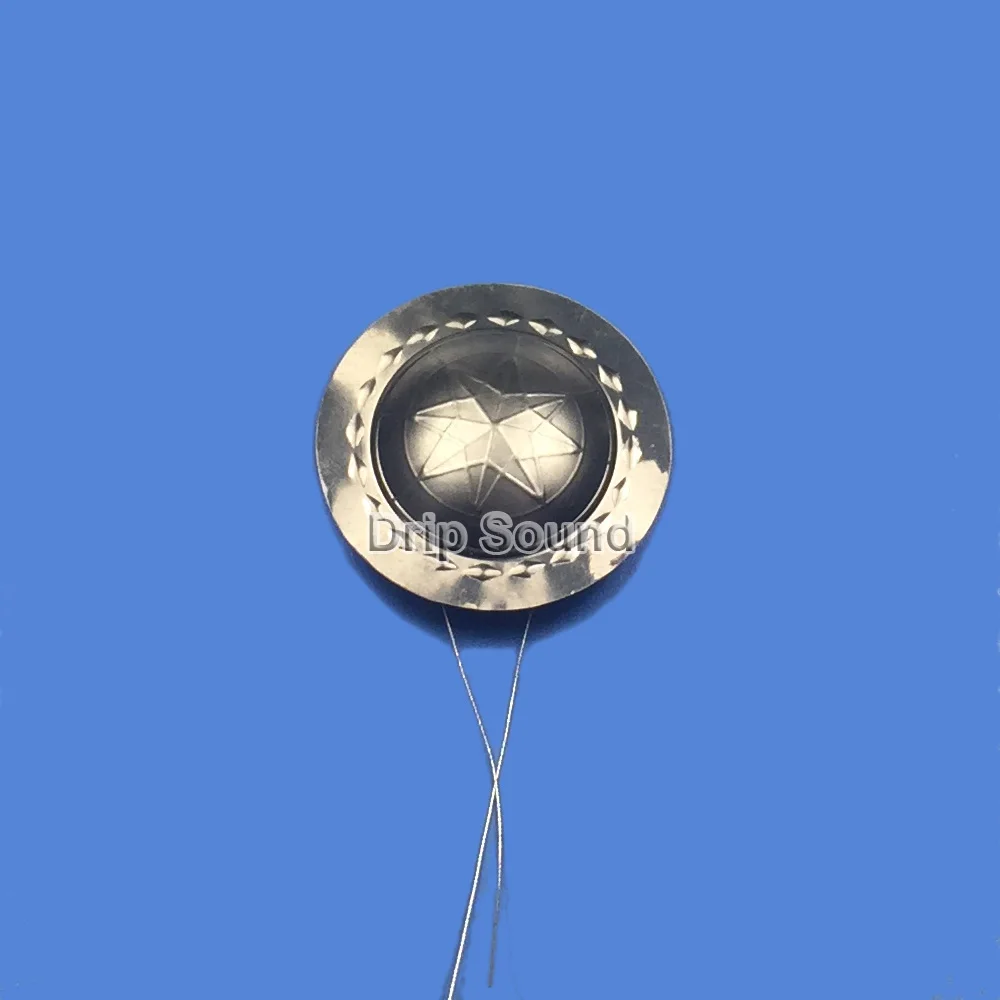 2 قطعة 25.5 مللي متر مكبر الصوت ملف صوتي القرن المتكلم ثلاثة أضعاف التيتانيوم فيلم الحجاب الحاجز محرك رئيس إصلاح أجزاء # فضي 2