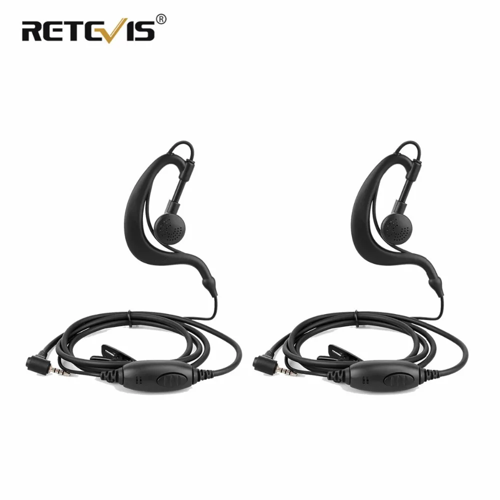 

Walkie Talkie наушники 2 шт. EE090Z 1-контактный 2,5 мм PTT Динамик Микрофон ушной крючок для Retevis RT20 RT65 RT665 Walkie Talkie гарнитура J9138A