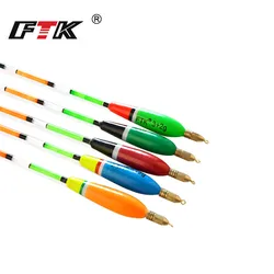 FTK 5 pz/lotto Floatage 3 + 2g 4 + 2g 5 + 2g 6 + 2g colore misto Barguzinsky Fir Galleggiante Verticale Pesca Per La Pesca Alla Carpa Galleggiante Da Pesca